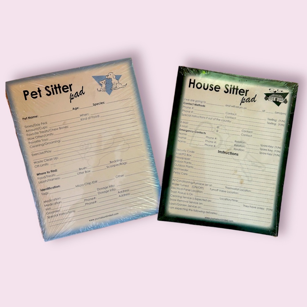 Persisted and house sitter note pads NWT